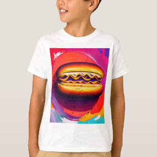 Big Bite Hot Dog - de kolossale hotdog-chronische T-shirt