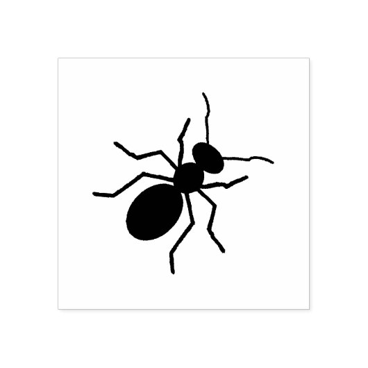 Big Black Ant Art Rubber Stamp Rubberstempel (Afrduk)