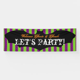 Big Black Bat - Custom Halloween Banner