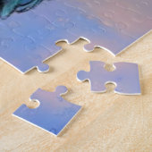 Big Black Common Raven op Sunset Puzzle Gift Legpuzzel (Zijkant)