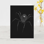 Big Black Creepy 3D-spin Kaart (Gele Bloem)