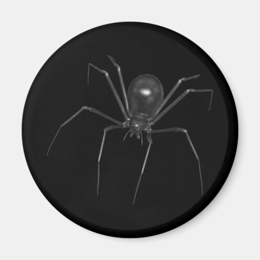 Big Black Creepy 3D-spin Magneet (Voorkant)