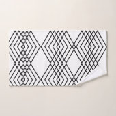 Big Black en White Diamonds Bad Handdoek (Handdoek)