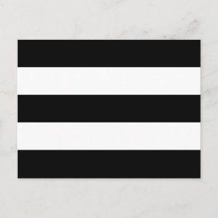 Big Black en White Stripes Briefkaart