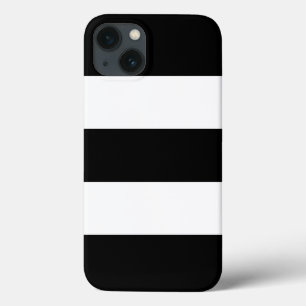 Big Black en White Stripes iPhone 13 Hoesje