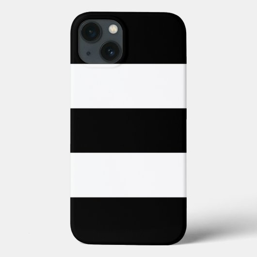 Big Black en White Stripes Case-Mate iPhone Case (Achterkant)
