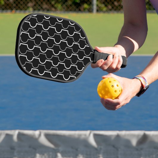 Big Black Scallops Pickleball Paddle (Insitu)