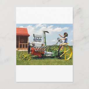 Big Block Lawn Mower Briefkaart