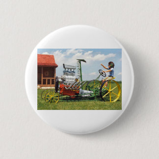 Big Block Lawn Mower Ronde Button 5,7 Cm