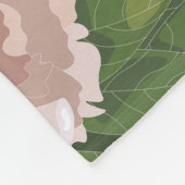 Big Bloom Camellia Charm Medium Fleece Deken (Hoek)