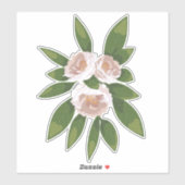 Big Bloom Camellia Charm Sticker (Vel)