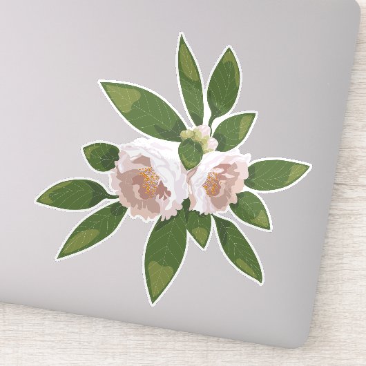 Big Bloom Camellia Charm Sticker (Detail)