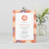 Big Bloom Seize Invitations d'anniversaire (orange (Debout devant)