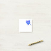 Big Blue Betta vecht vis Post Post-it® Notes (Op bureau)