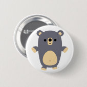 Big Blue Cartoon Beer badge Ronde Button 5,7 Cm (Voorkant /achterkant)