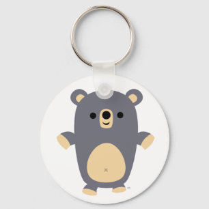 Big Blue Cartoon Beer sleutelhanger