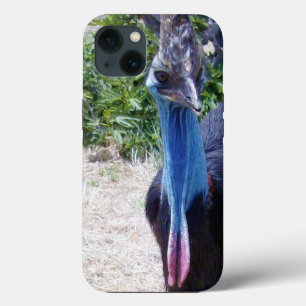 Big Blue Cassowary Bird, iPhone 13 Coque