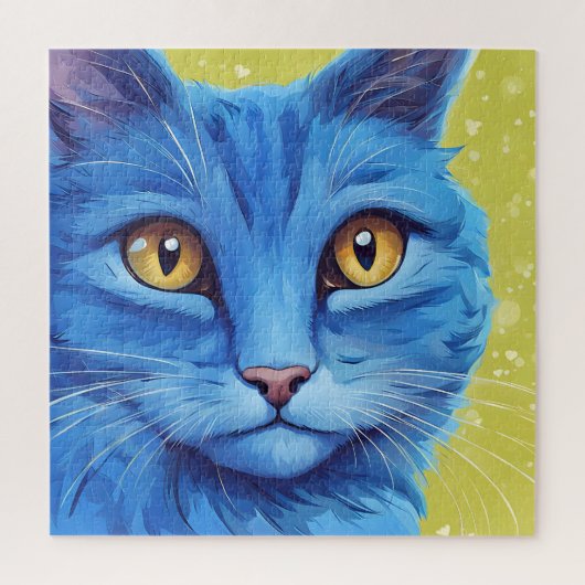 Big Blue Cat Legpuzzel (Verticaal)