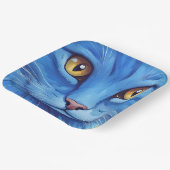 Big Blue Cat Papieren Bordje (Gebogen)