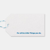 Big Blue Dank je Cadeaulabel (Achterkant Horizontaal)