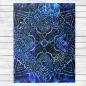 Big Blue Electric Galactic Geometry Poster Legpuzzel