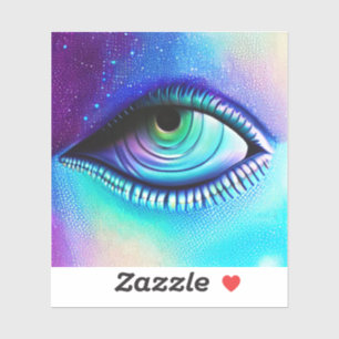 Big blue Eye spooky crepy Sticker