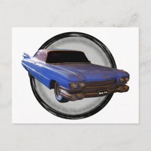 Big Blue Fin 1959 Cadillac Briefkaart