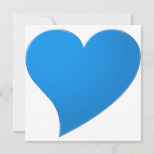 Big blue Heart, Love, carte de la Saint Valentin b