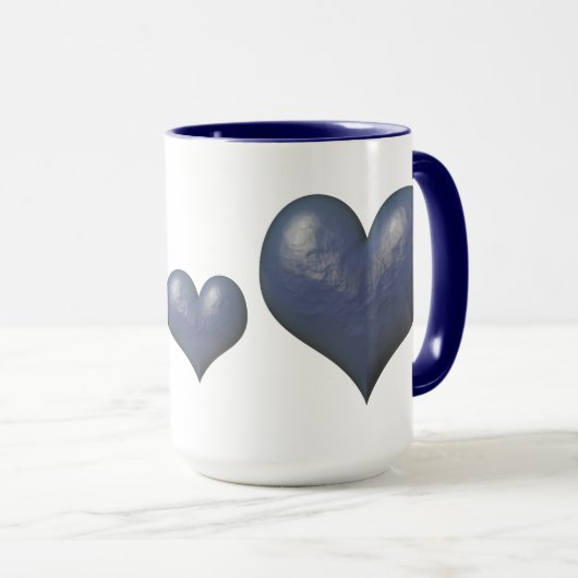 Big Blue Heart of Stone Mok (Voorkant rechts)