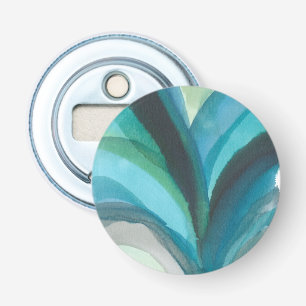 Big Blue Leaf I Button Flesopener