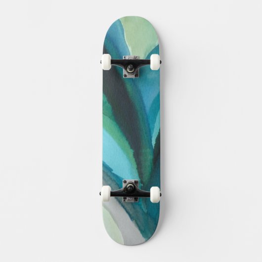 Big Blue Leaf I Skateboard (Voorkant)