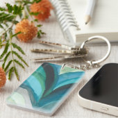 Big Blue Leaf I Sleutelhanger (Voorkant Rechts)