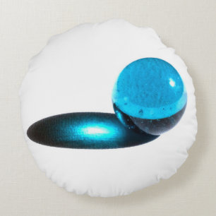 Big Blue Marble Pillow Rond Kussen