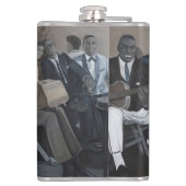 "Big Blues Roadshow" Vinyl Wrapped Flask Heupfles (Achterkant)