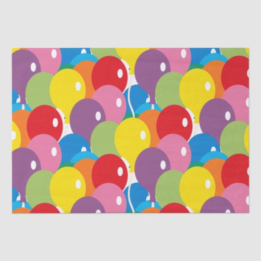 Big Bold Balloons Basic Colours Tissuepapier (Voorkant)