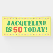 Big Bold Birthday Spandoek (Horizontaal)