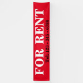BIG BOLD TE HUUR SIGNAGE BANNER Onroerend goed tek (Verticaal)
