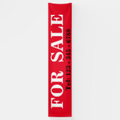 BIG BOLD TE KOOP BANNER SIGNAGE Onroerend goed tek (Verticaal)