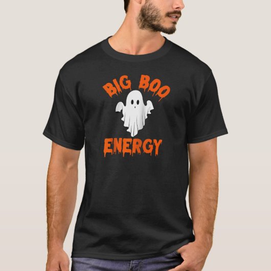 Big Boo Energy Halloween Ghost Shirt voor Vrouwen  (Voorkant)