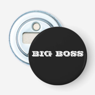 Big Boss bumpersticker Button Flesopener