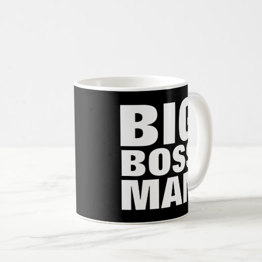 BIG BOSS MAN, Drôle tasses de café (Devant droit)