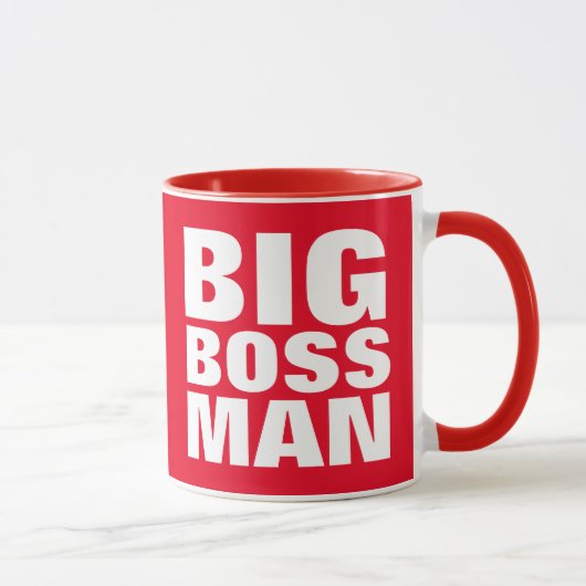 BIG BOSS MAN, Funny DAD cafés tasses (Droite)