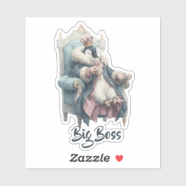 Big Boss Winter Penguin Design Sticker