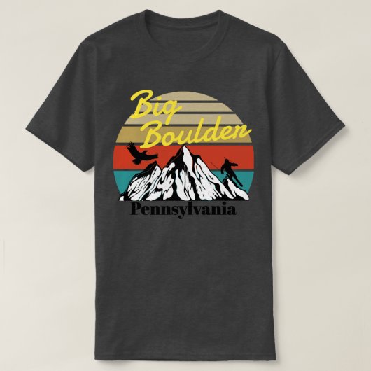 Big Boulder ski Pennsylvania T-shirt (Design voorkant)