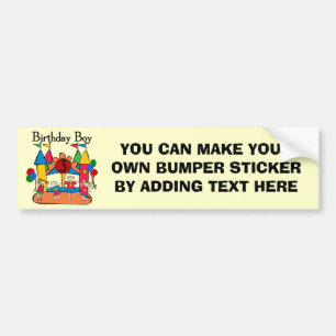 Big Bounce Boy 3e Verjaardag T shirten en geschenk Bumpersticker