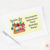 Big Bounce Boy 3e Verjaardag T shirten en geschenk Rechthoekige Sticker (Envelop)