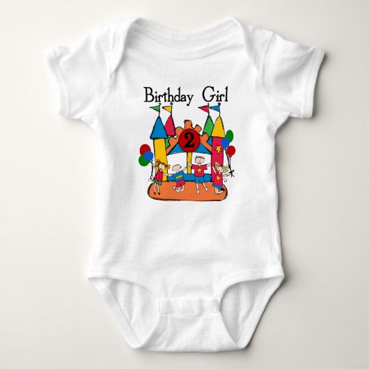 Big Bounce Girl 2nd Birthday Tshirts et cadeaux (Devant)