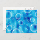 Big Bouncing Blue Bubbles Briefkaart (Voorkant / Achterkant)