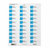 Big Bouncing Blue Bubbles Etiket (Full Sheet)