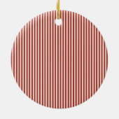 Big Bow of Striped Ribbon Keramisch Ornament (Achterkant)